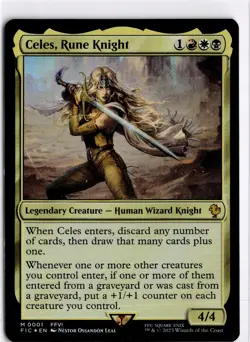 MTG FIC *Foil Celes, Rune Knight 1 NM M Commander: FINAL FANTASY 2025 - Image 1