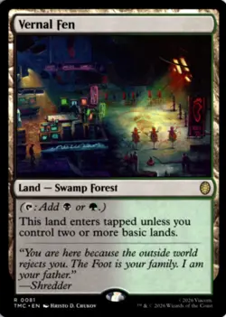 MTG TMC *Non-Foil Vernal Fen 81 R NM Commander: Teenage Mutant Ninja Turtles 202 - Image 1