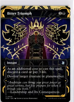 MTG SOA *Non-Foil Bitter Triumph 26 U NM Secrets of Strixhaven: Mystical Archive - Image 1