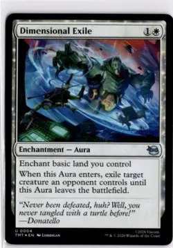 MTG TMT *Foil Dimensional Exile 4 U NM Teenage Mutant Ninja Turtles - Image 1