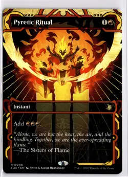 MTG SOA *Non-Foil Pyretic Ritual 46 R NM Secrets of Strixhaven: Mystical Archive - Image 1