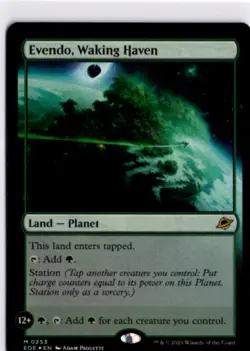 MTG EOE *Foil Evendo, Waking Haven 253 M NM Edge of Eternities - Image 1