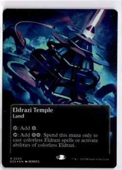 MTG EOS *Foil Eldrazi Temple (0059) (Borderless) 59 R NM EOE: Stellar Sights - Image 1