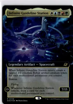 MTG EOE *Foil Infinite Guideline Station (Extended Art) 348 R Edge of Eternities - Image 1