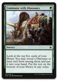 Commune with Dinosaurs #181 (NM) Ixalan XLN Magic MTG - Image 1