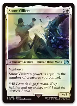 Snow Villiers #33 (Foil) (NM) Final Fantasy FIN Magic MTG - Image 1