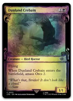 Dunland Crebain (Showcase Scrolls) #533 (Foil) NM Lord of the Rings Magic MTG - Image 1