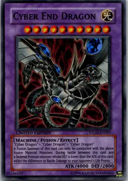 Yugioh Cyber End Dragon STON-ENSE1 Limited Edition Super Rare NM - Image 1