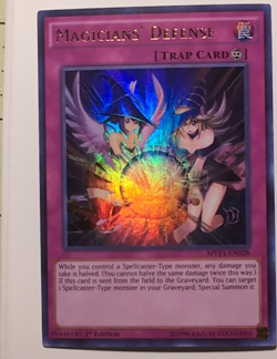 Yu-Gi-Oh! TCG Konami Magicians' Defense MVP1-EN028 Dark Side Trap Holo 1st Ed - Image 1
