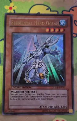 Elemental Hero Ocean JUMP-EN013 Shonen Jump Magazine Promos Limited Edition - Image 1