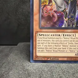 Yugioh Emilia, Dance Priestess of the Nekroz BLMM-EN025 1st Secret Rare - Image 2