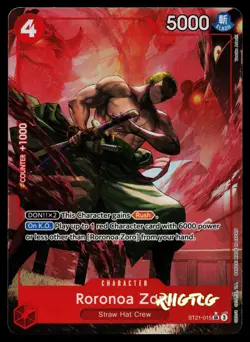 Roronoa Zoro (Parallel) ST21-015 Starter Deck EX: Gear 5 Foil NM One Piece - Image 1