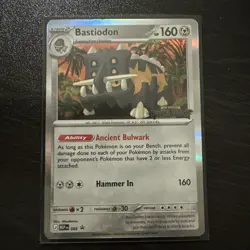 Pokemon Pitch Black Bastiodon 85 Stamped Prerelease Promo Holo Rare Pokemon Card - Image 1