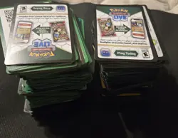 Pokemon Live TCG Bulk Lot - 600+ Code Cards UNUSED - Image 1