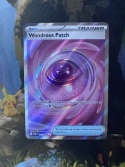 Wondrous Patch (Perfect Order 117/88) full art rare trainer Pokemon card - Image 1