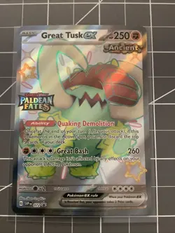 Pokemon Scarlet & Violet Promo Cards #072 Great Tusk ex Stamped (Paldean Fates) - Image 1