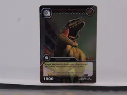 DKDS 002/100 FEROCIOUS MAPUSAURUS Dinosaur King Super Rare Trading Card 2009 - Image 1