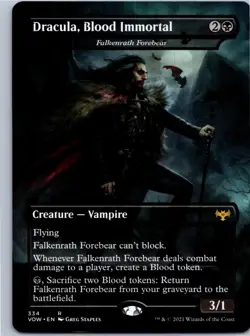 Dracula, Blood Immortal - Falkenrath Forebear - Innistrad: Crimson Vow - R 334 N - Image 1