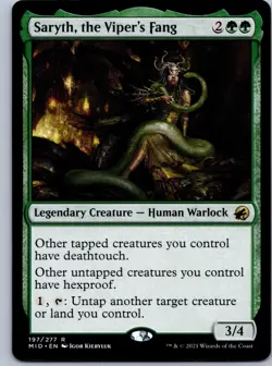 Saryth, the Viper's Fang R Innistrad: Midnight Hunt 197 NM - Image 1