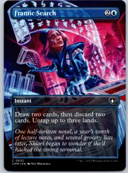 Frantic Search (Borderless) Commander Masters NM MTG - Image 1