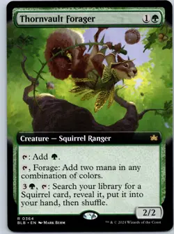 Thornvault Forager (Extended Art) Bloomburrow NM MTG - Image 1
