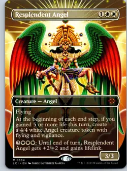 Resplendent Angel (Borderless) The Lost Caverns of Ixalan NM MTG - Image 1