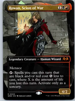 Rowan, Scion of War (Borderless) Wilds of Eldraine NM MTG - Image 1