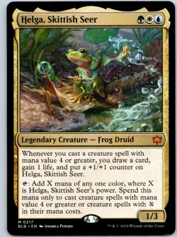 Helga, Skittish Seer Bloomburrow NM MTG - Image 1