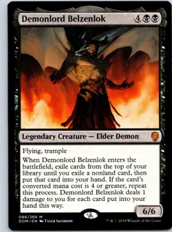 Demonlord Belzenlok Dominaria NM MTG - Image 1