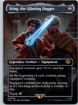 Sting, the Glinting Dagger (Borderless) The Lord of the Rings NM MTG - Image 1