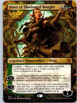 Nissa of Shadowed Boughs (Borderless) Zendikar Rising NM MTG - Image 1