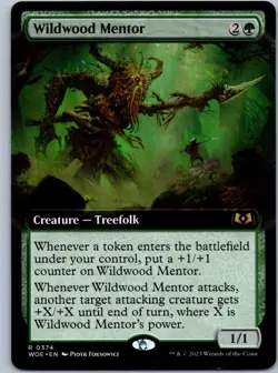 Wildwood Mentor (Extended Art) - Wilds of Eldraine - R 374 NM - Image 1