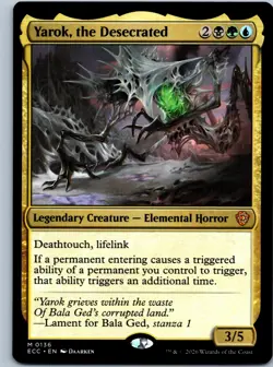 Yarok, the Desecrated Commander: Lorwyn Eclipsed NM M - Image 1