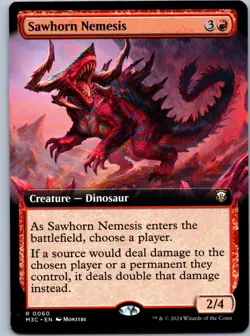 Sawhorn Nemesis (Extended Art) Commander: Modern Horizons 3 NM R - Image 1