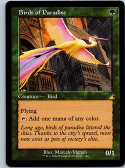 Birds of Paradise (Retro Frame) Ravnica Remastered NM R - Image 1