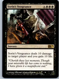 Sorin's Vengeance Magic 2012 (M12) NM R - Image 1