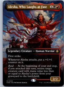 Alesha, Who Laughs at Fate (Borderless) - Foundations - R 343 NM - Image 1