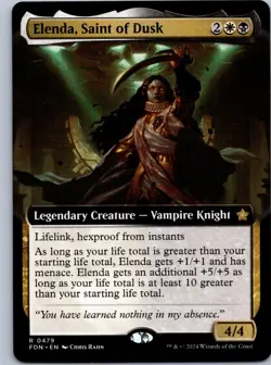 Elenda, Saint of Dusk (Extended Art) - Foundations - R 479 NM - Image 1