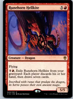 Runehorn Hellkite Commander 2016 NM R - Image 1