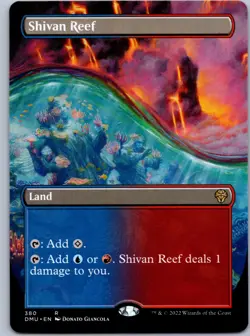 Shivan Reef (Borderless) - Dominaria United - R 380 NM - Image 1