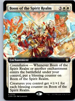 Boon of the Spirit Realm (Extended Art) - Commander Masters - R 753 NM - Image 1