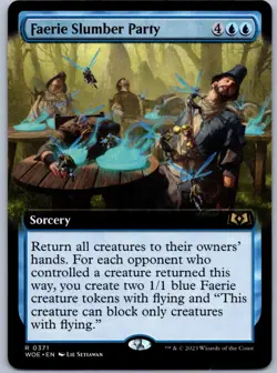 Faerie Slumber Party (Extended Art) - Wilds of Eldraine - R 371 NM - Image 1