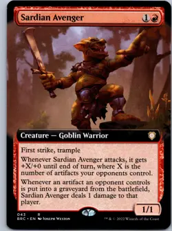 Sardian Avenger (Extended Art) - Commander: The Brothers' War - R 43 NM - Image 1
