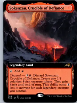 Sokenzan, Crucible of Defiance (Extended Art) - Kamigawa: Neon Dynasty - R 504 N - Image 1