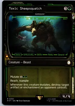 Toxic Sheepsquatch - Gemrazer (Showcase) R Universes Beyond: Fallout 351 NM - Image 1