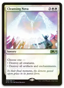 Cleansing Nova #9 (Foil) (LP) Core Set 2019 M19 Magic MTG - Image 1