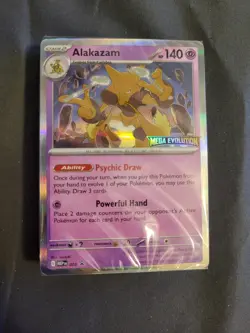 2025 Pokemon Mega Evolutions Alakazam Stamped Promo--Sealed - Image 1