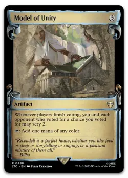 Model of Unity (Showcase Scrolls) #488 (NM) Lord of the Rings LTC Magic MTG - Image 1