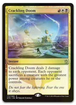 Crackling Doom #171 (Foil) (LP) Khans of Tarkir KTK Magic MTG - Image 1