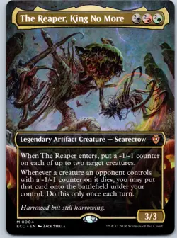 The Reaper, King No More (Borderless) Commander: Lorwyn Eclipsed NM MTG - Image 1